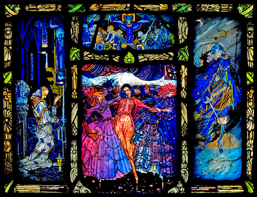 Harry Clarke Stained Glass Window - Detail from 'The Eve of St Agnes', 1923