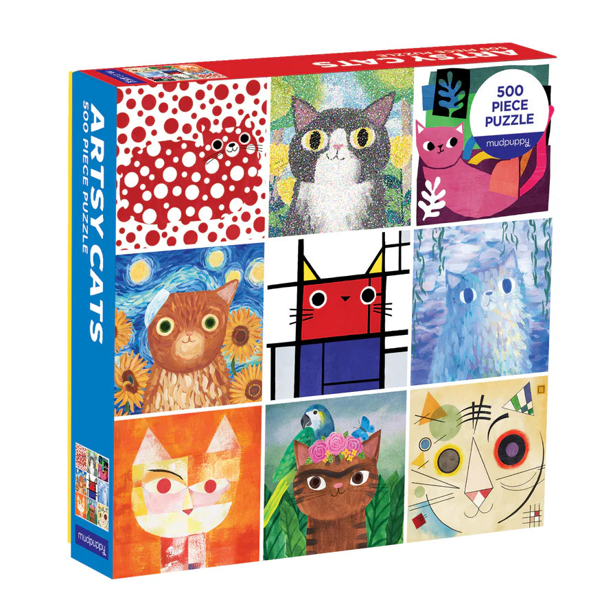 Artsy Cats 500 piece Jigsaw Puzzle