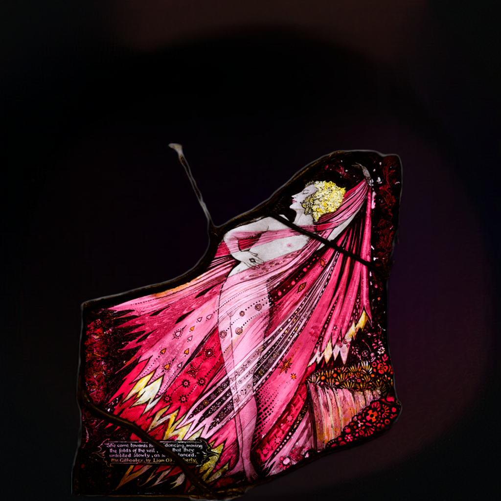 Harry Clarke Stained Glass Window Art - Detail from 'The Geneva Window'