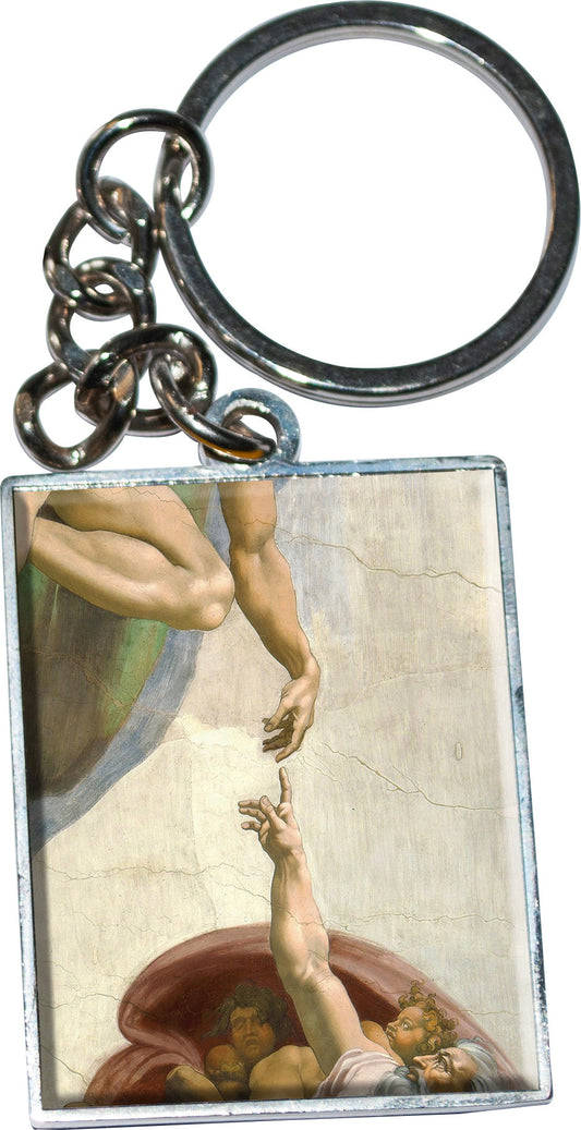 MICHAELANGELO THE CREATION OF ADAM KEYRING