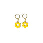 Daisy Mini Hoops in Yellow by Irish Designer, Shock of Grey