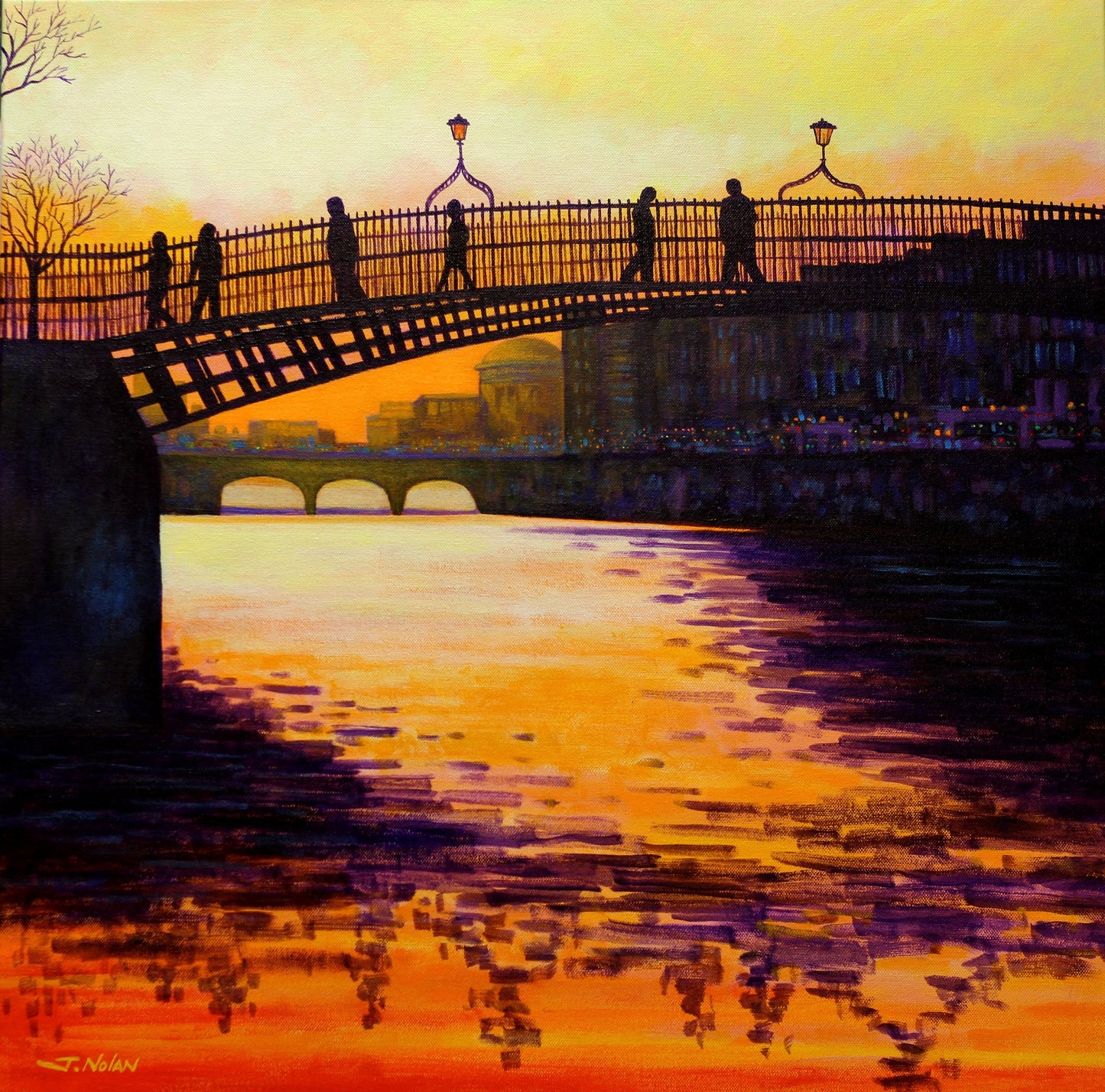 Ha'Penny Bridge - Dublin by John Nolan Artist